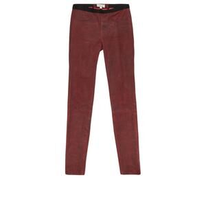 Helmut Lang Patina Cheyenne Leather Legging - XS - Burgundy